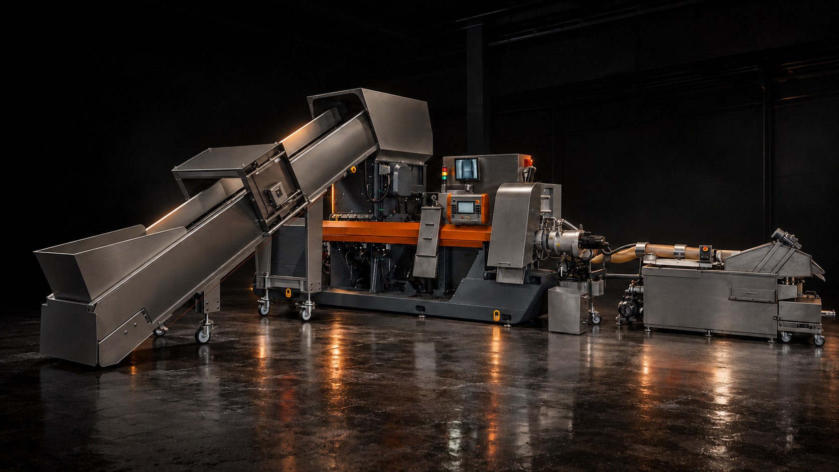 Starlinger extrusion line on the production floor